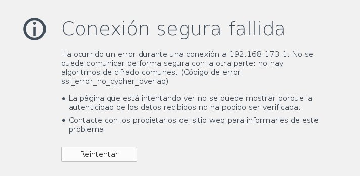 Cómo solucionar el error: ssl_error_no_cypher_overlap