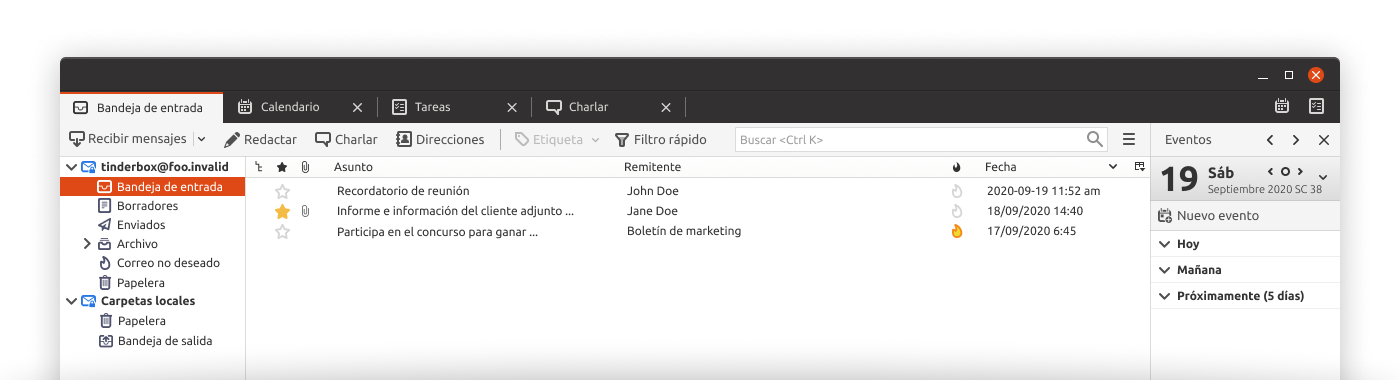 Thunderbird 102 compatible con Matrix