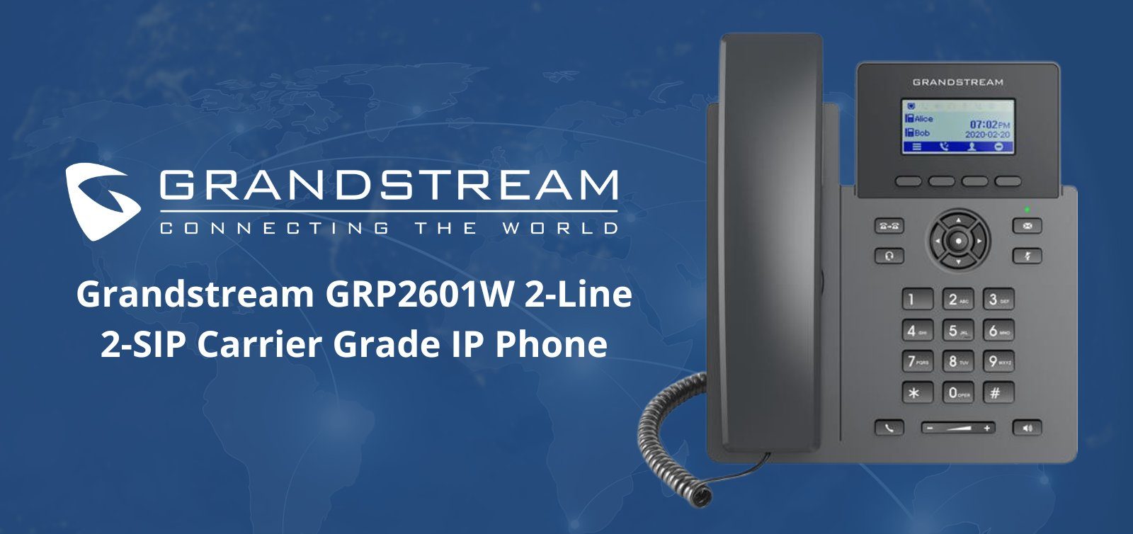 Grandstream GRP2601W: Teléfono SIP con WiFi6
